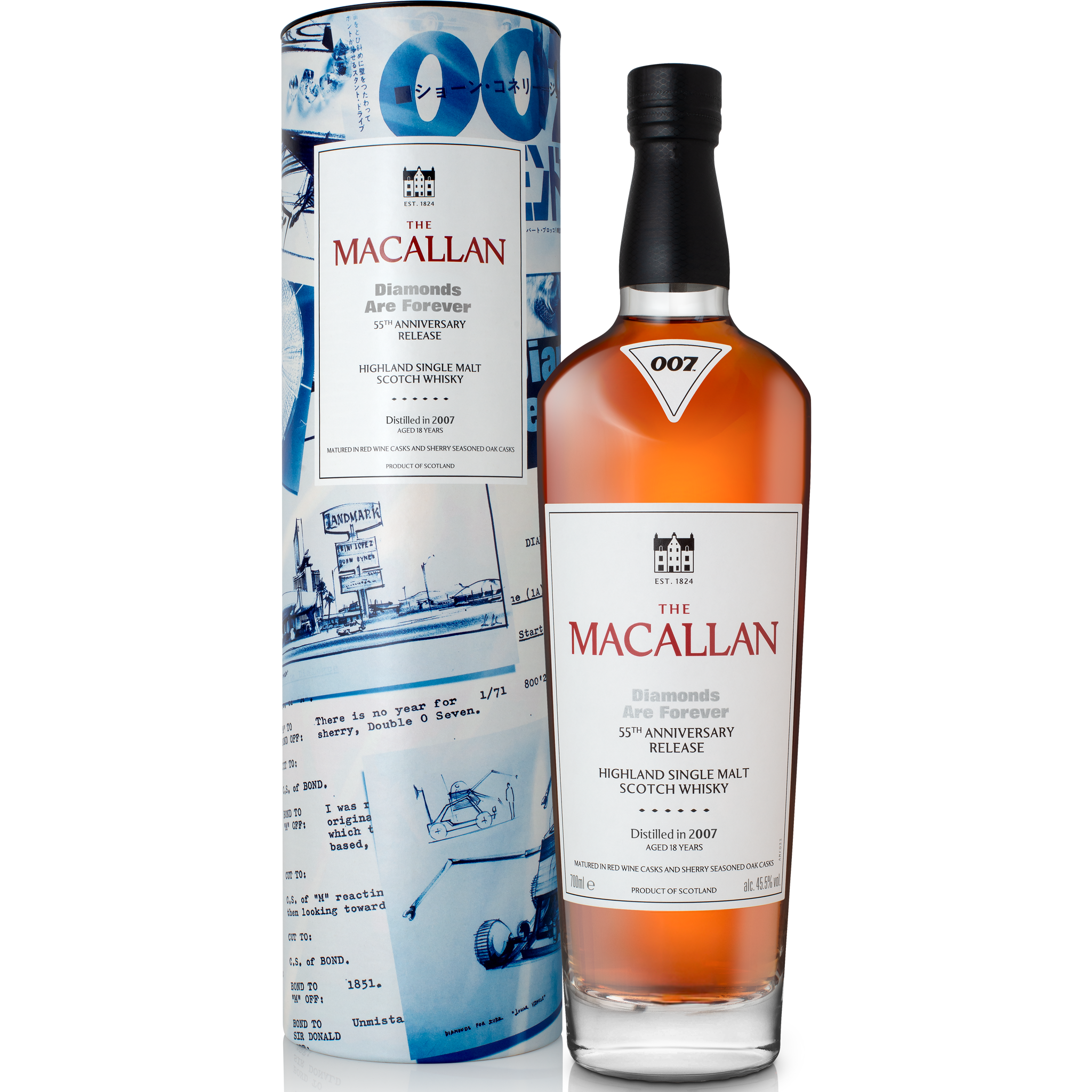The Macallan James Bond 55th Anniversary 'Diamonds are Forever' Single Malt Scotch Whisky