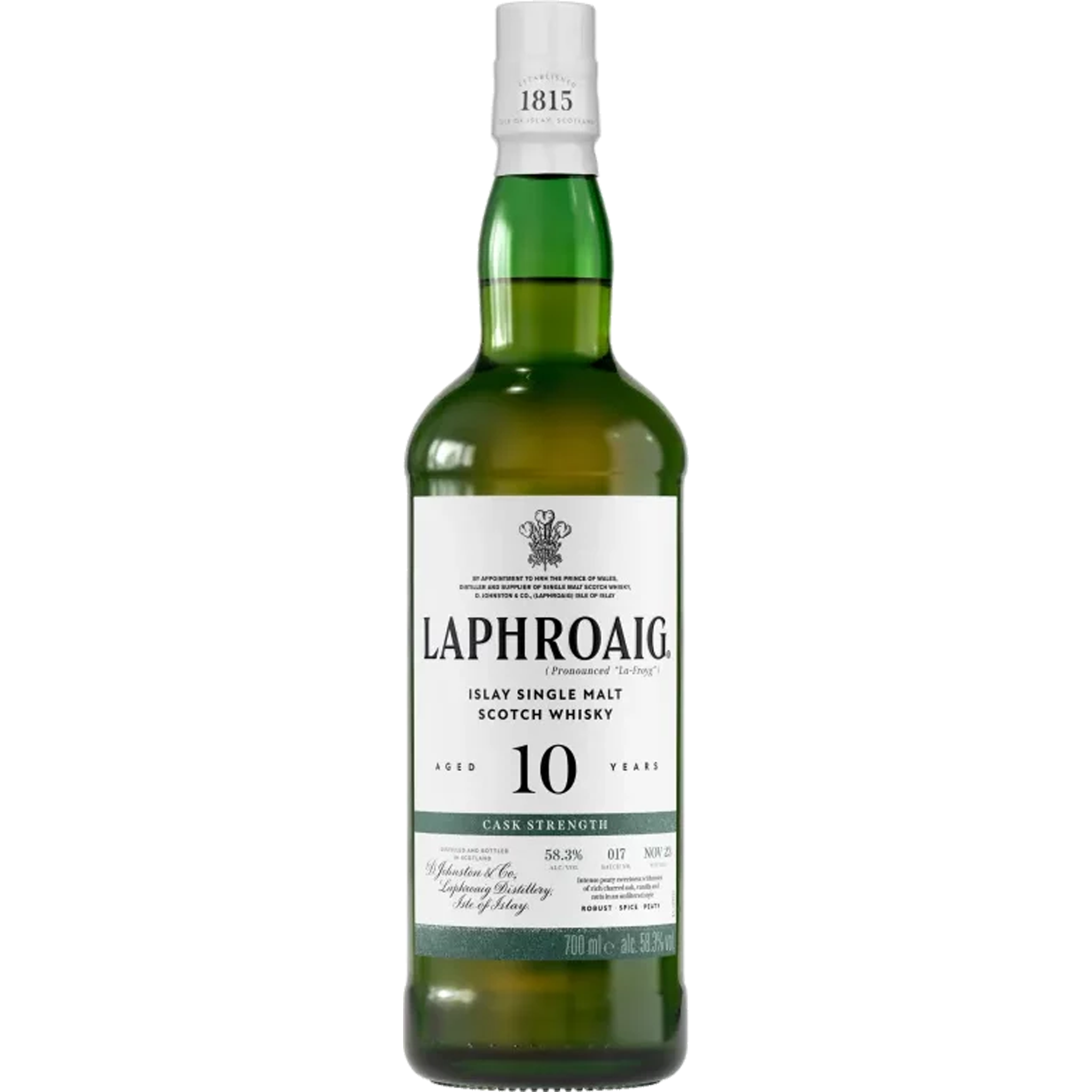 Laphroaig 10 Year Old Cask Strength Single Malt Scotch Whisky