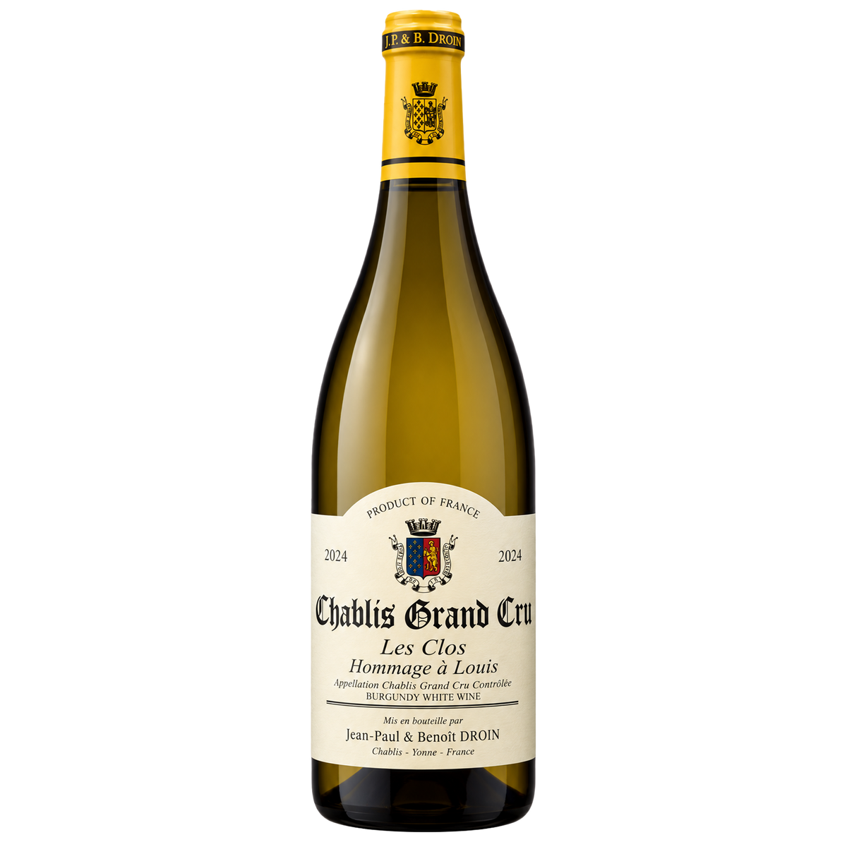 Domaine Jean-Paul & Benoît Droin Chablis Grand Cru Les Clos Hommage à Louis 2024
