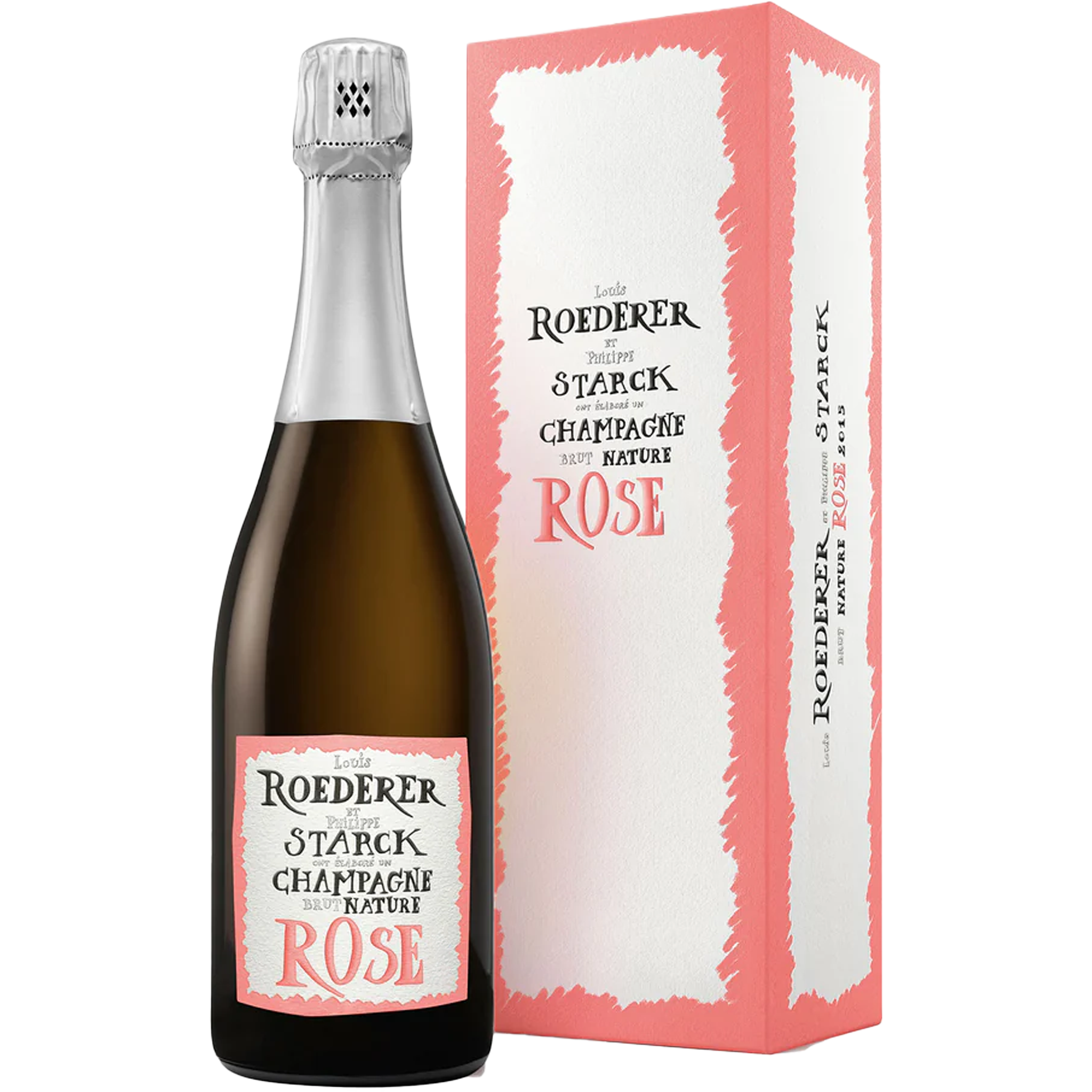 Louis Roederer & Philippe Starck Brut Nature Rosé 2015 GIFTBOX