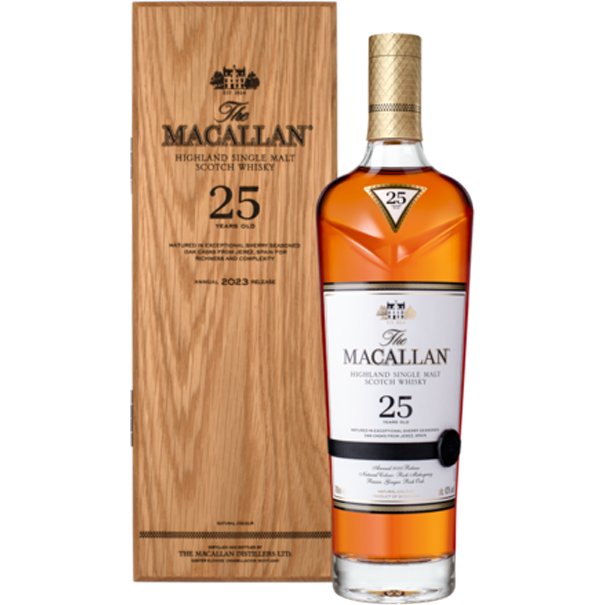 The Macallan Sherry Oak Cask 25 Year Old Single Malt Scotch Whisky, Release 2024