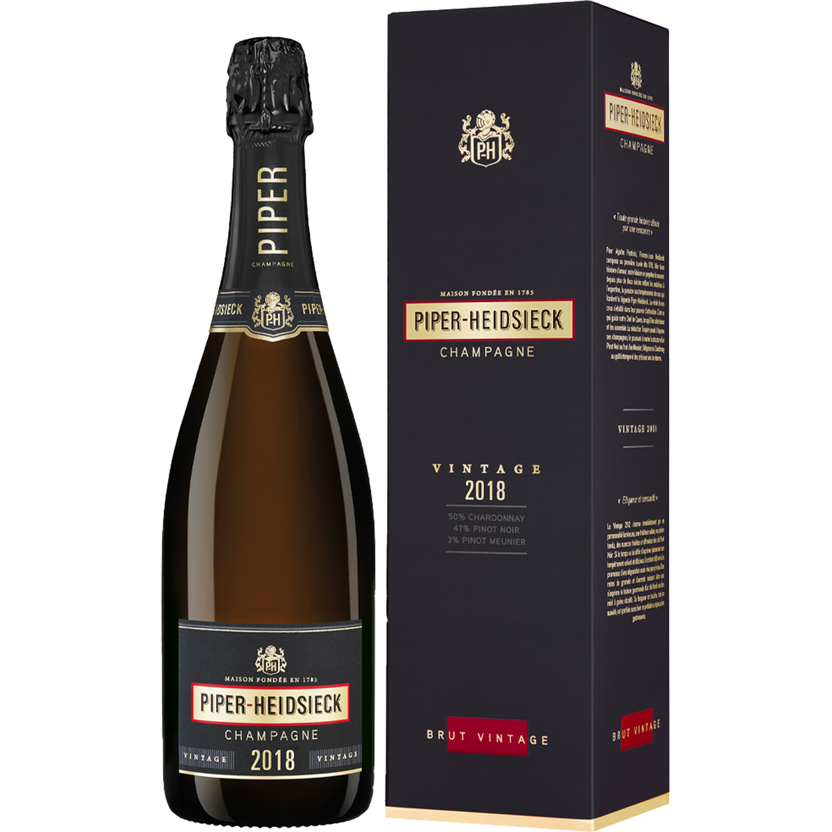 Piper Heidsieck Vintage Brut 2018 GIFTBOX Caviste